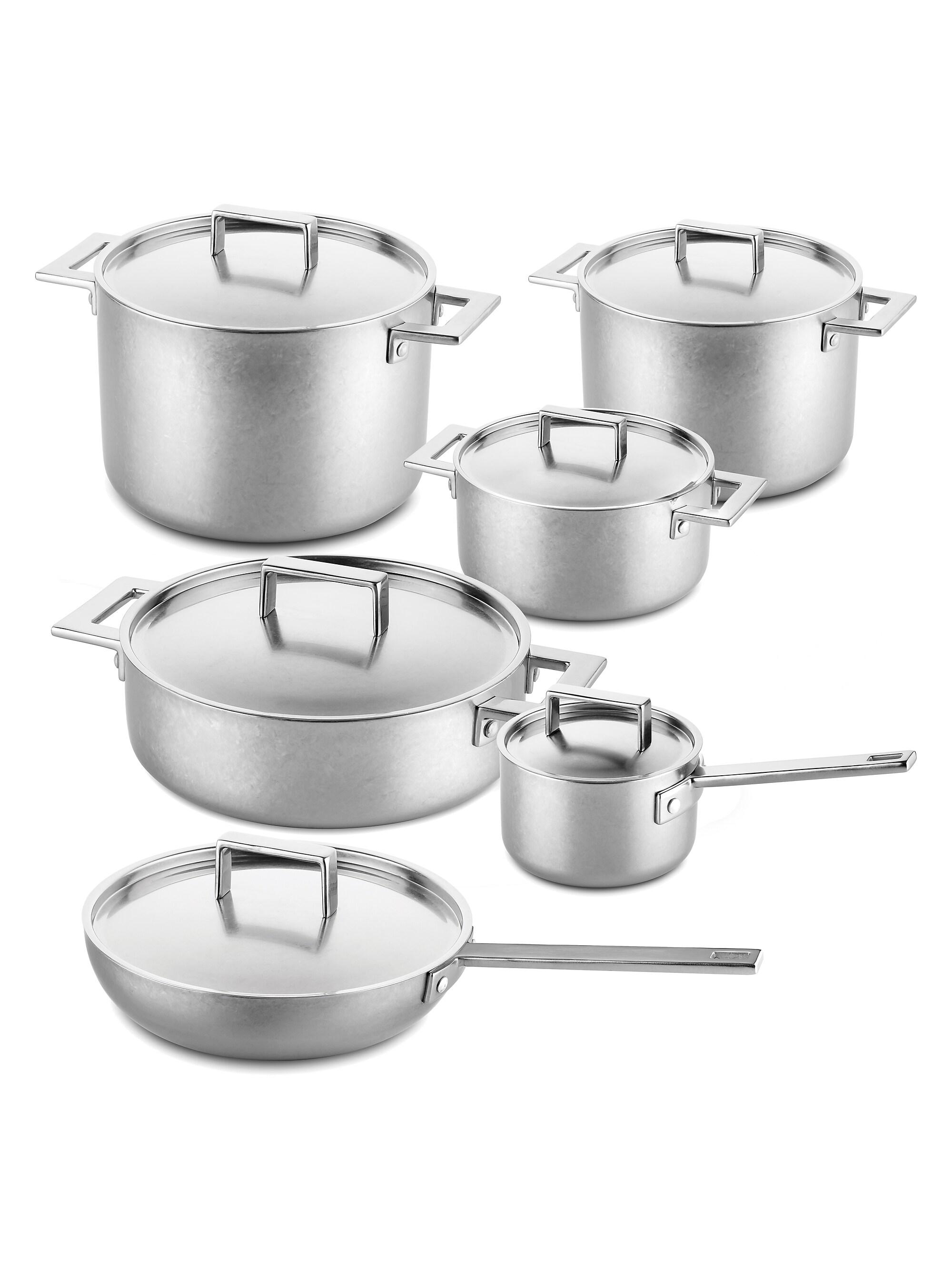Mepra Attiva 12-Piece Pewter Cookwear Set