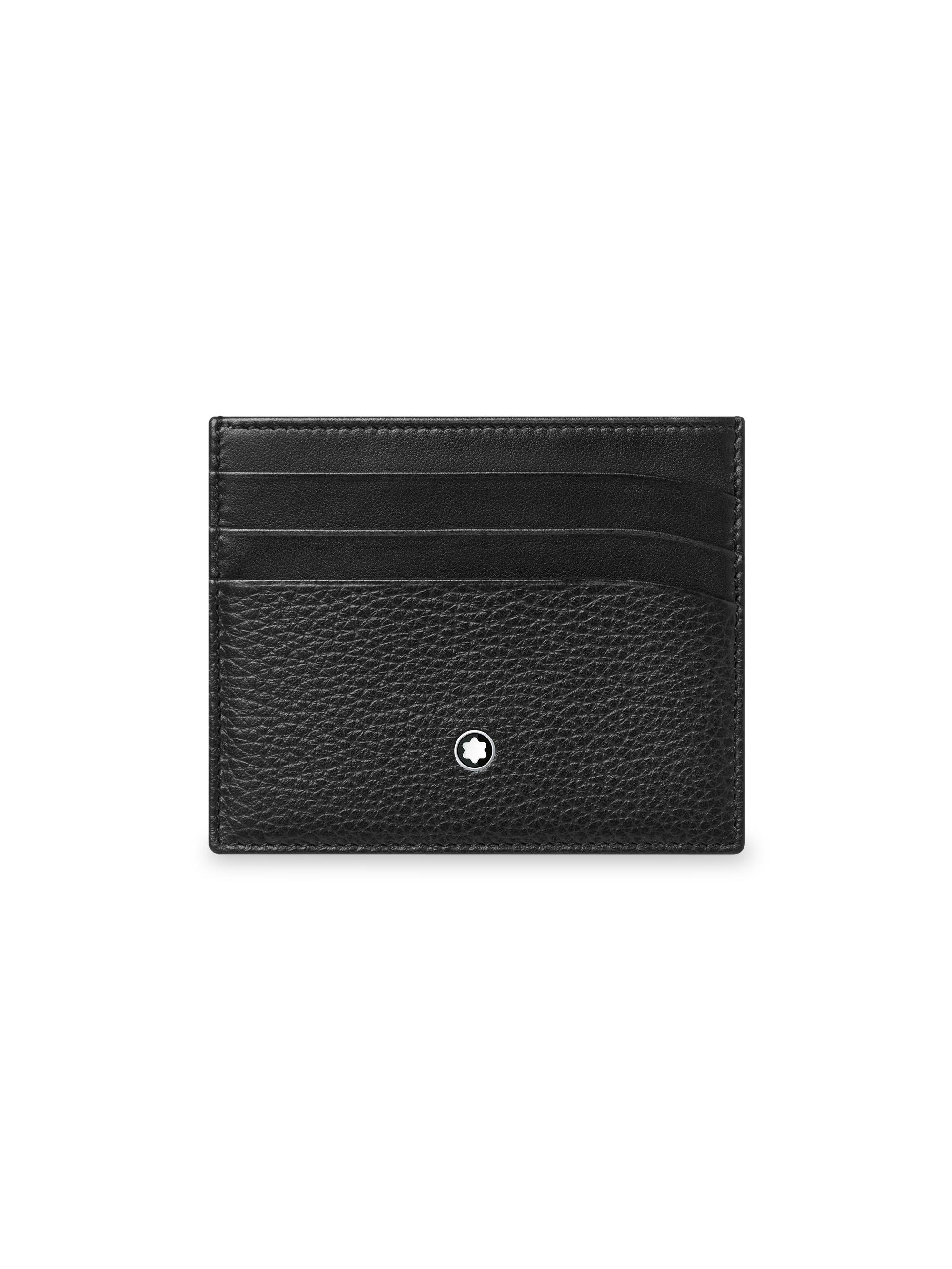Montblanc Men's Meisterstück Soft Grain Leather Card Case - Black