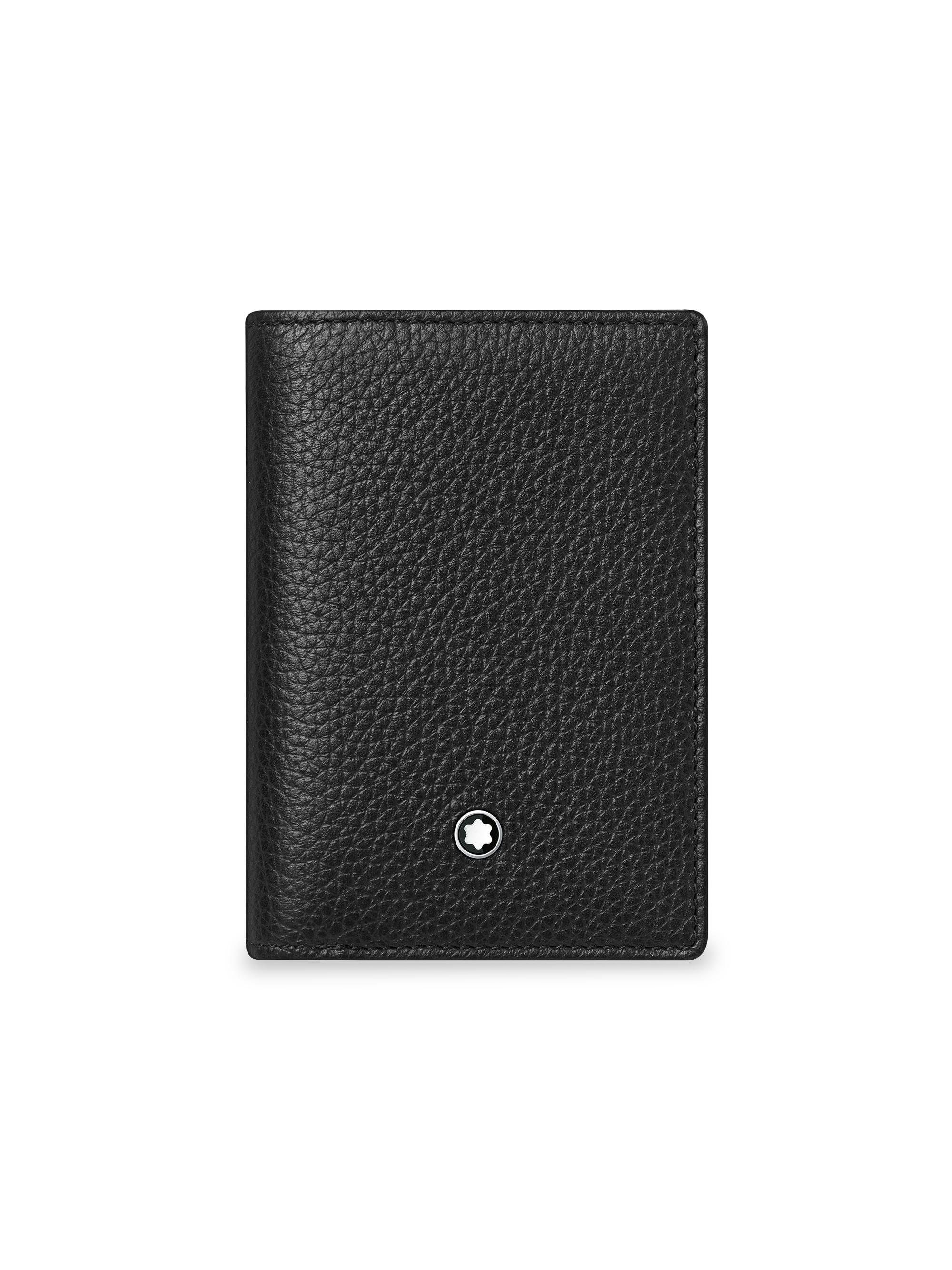 Montblanc Men's Meisterstück Soft Grain Leather Wallet Business Card Holder - Black