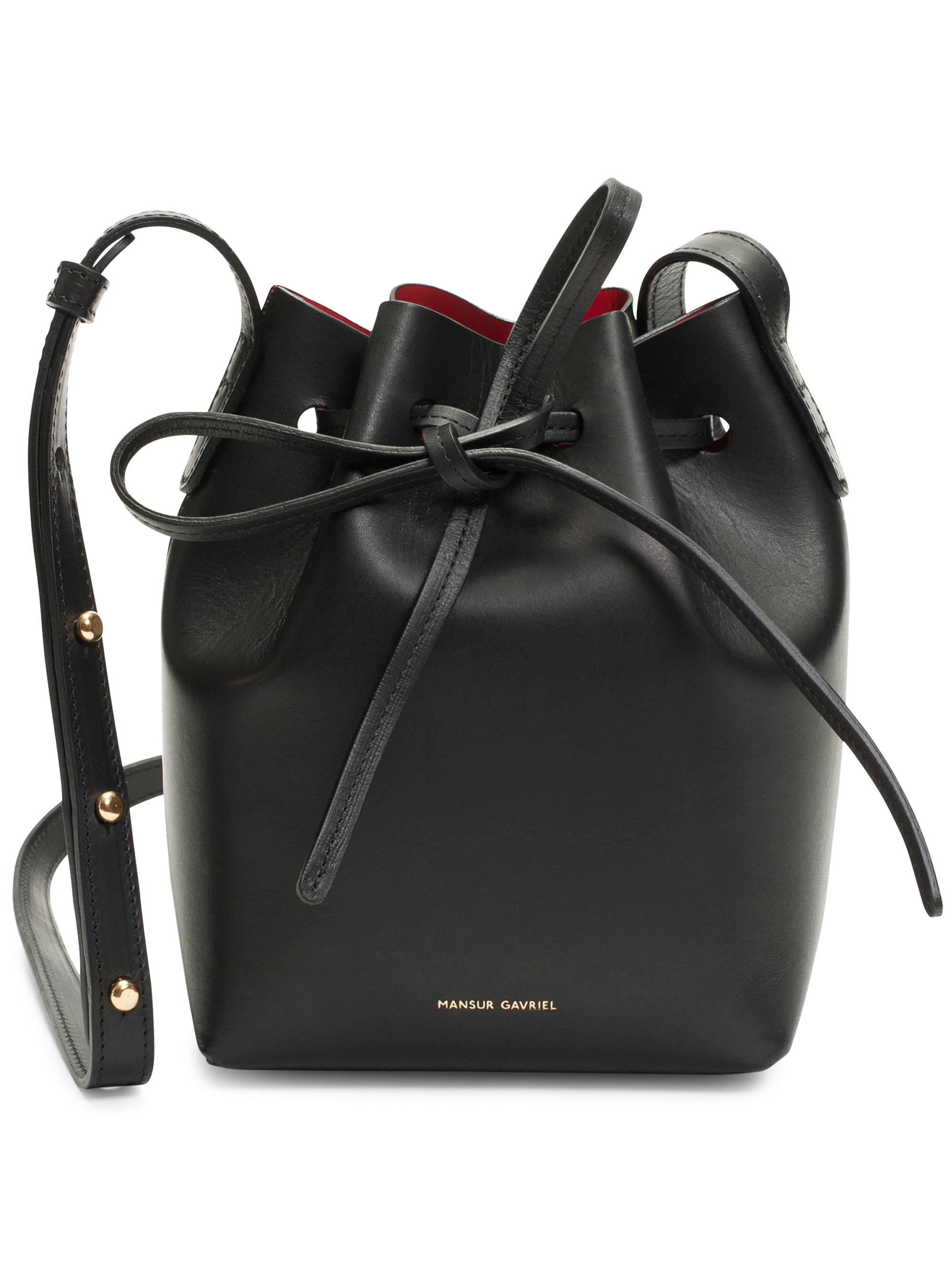新品未使用タグ付き★MANSUR GAVRIEL ショルダーバッグ Mansur Gavriel Mini Leather Bucket Bag | Saks Fifth Avenue