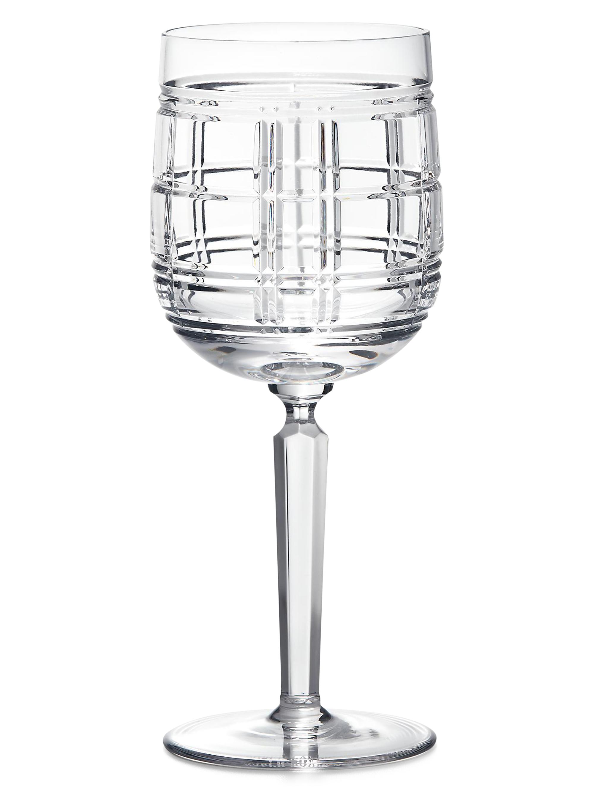 Ralph Lauren Hudson Plaid Red Wine Glass