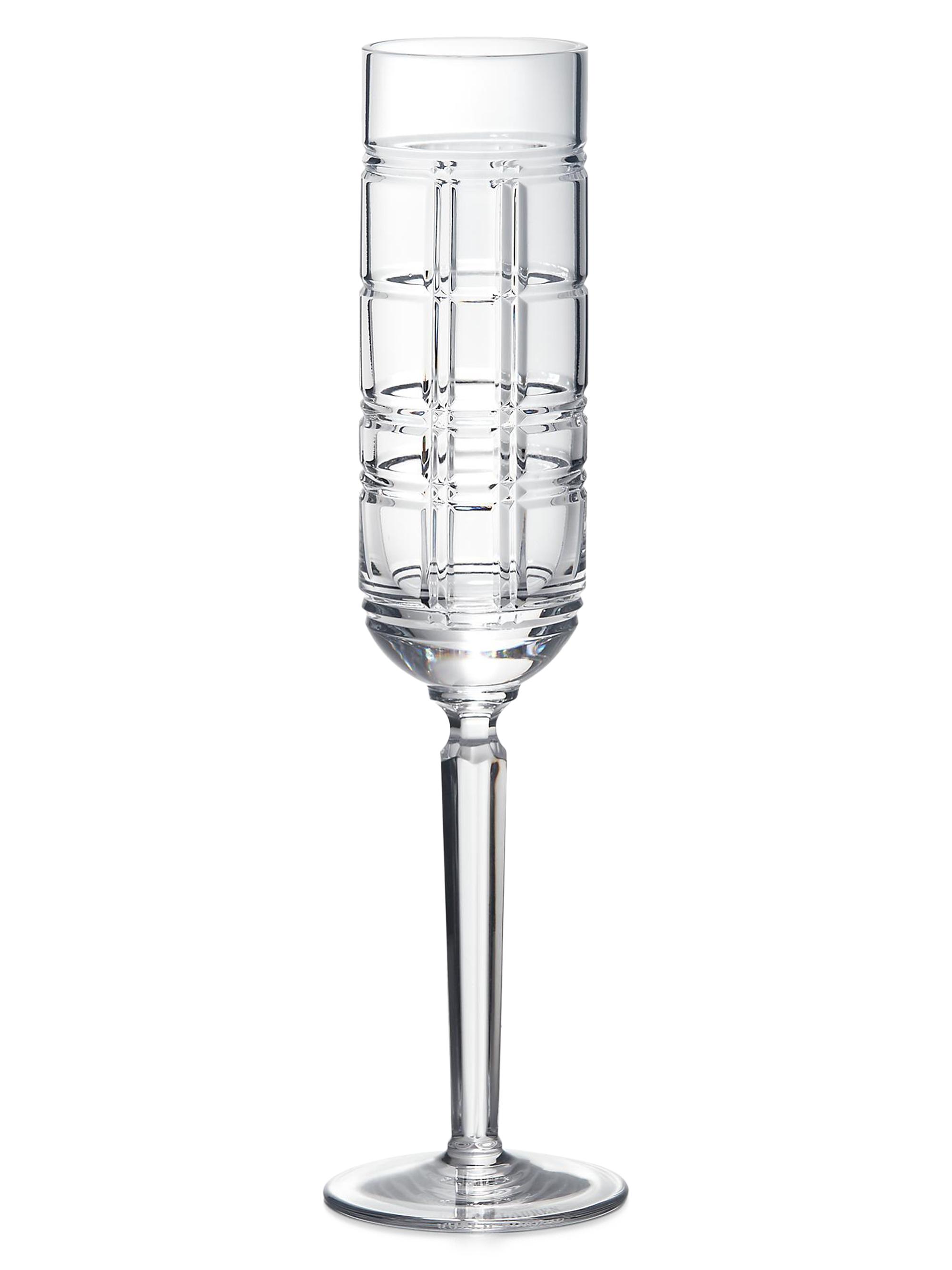 Ralph Lauren Hudson Plaid Champagne Glass