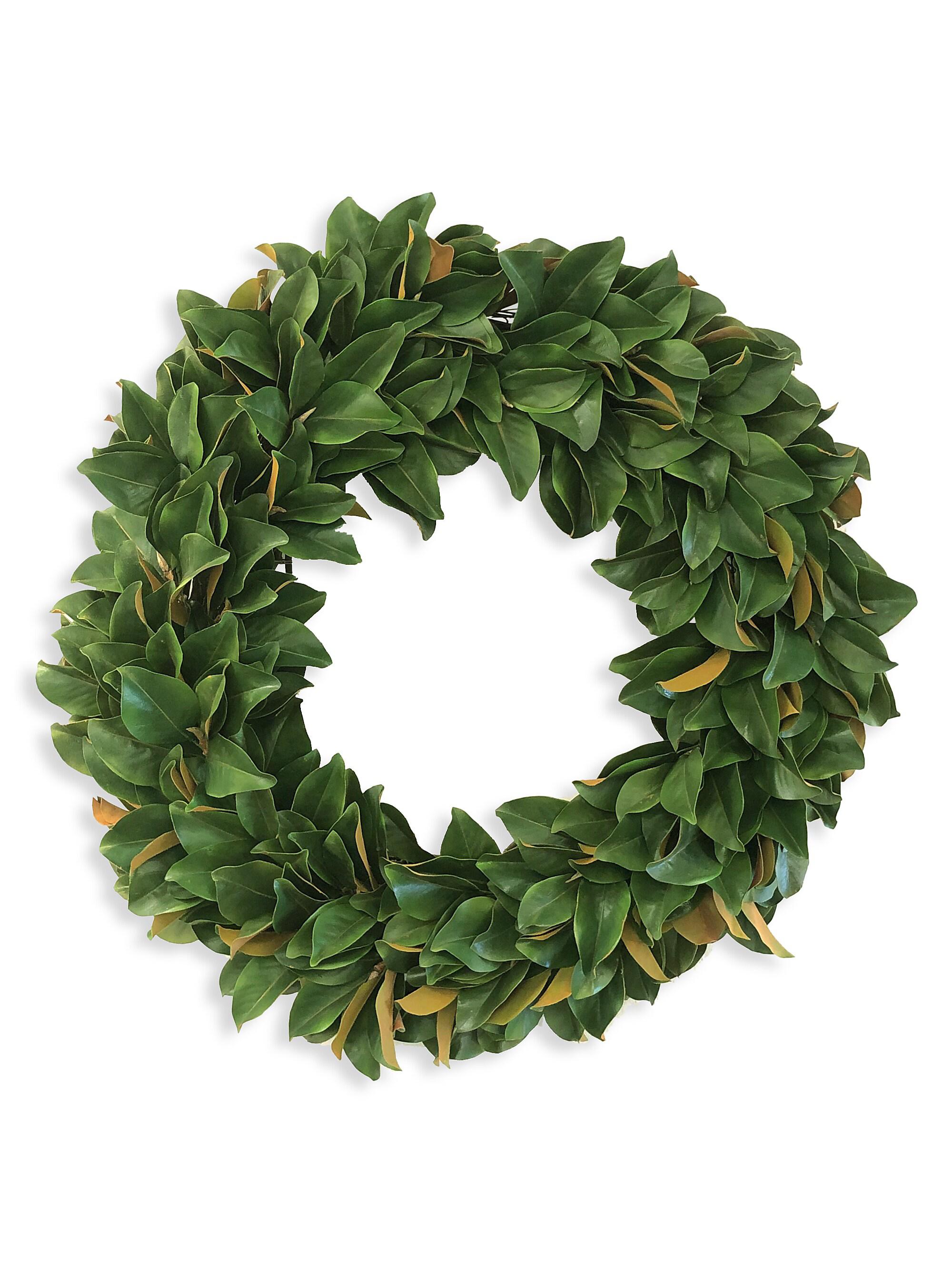 Winward Home Everyday Imitation Magnolia Leaf Wreath