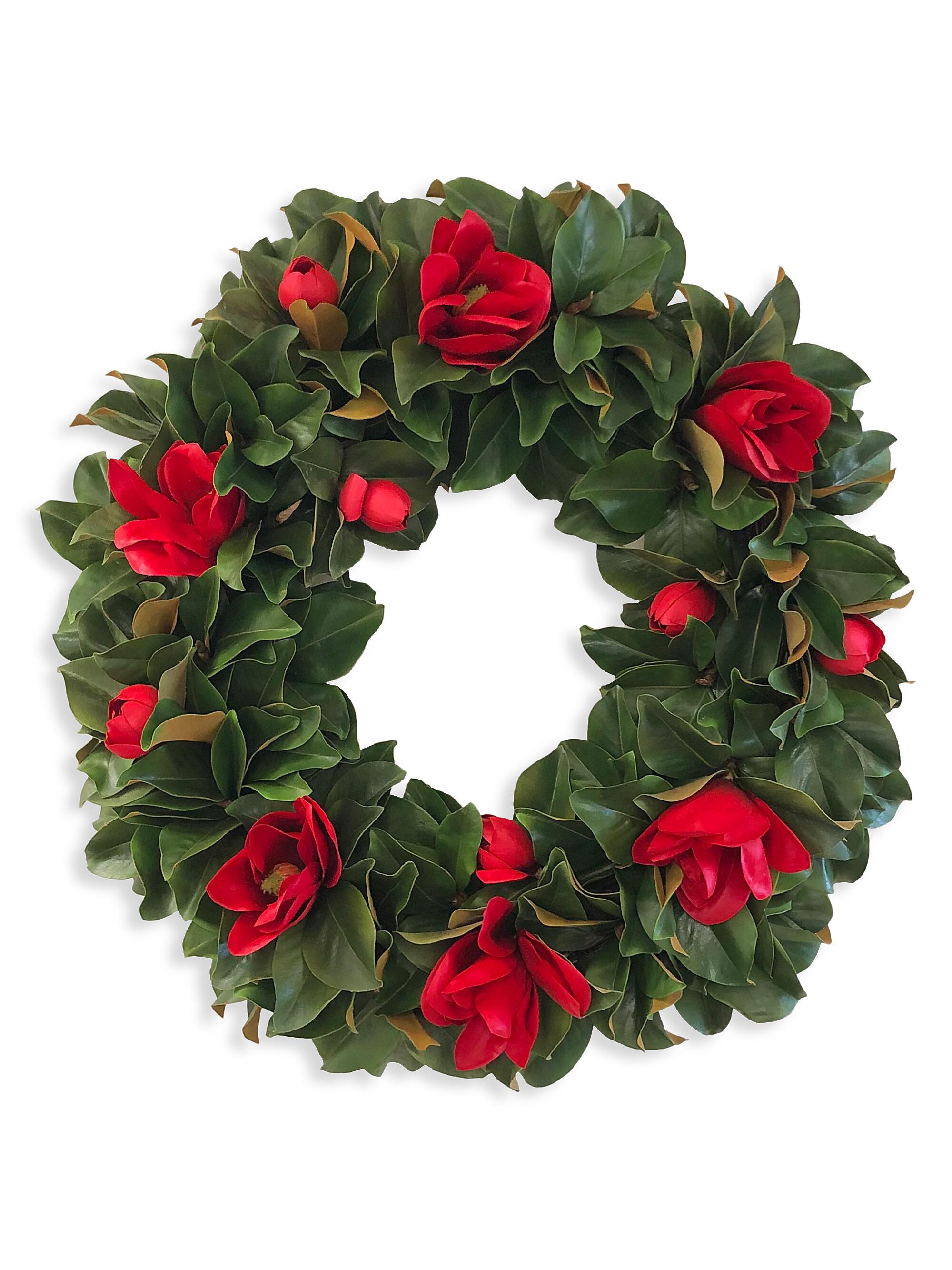 Winward Home Holiday Magnolia Mix Wreath