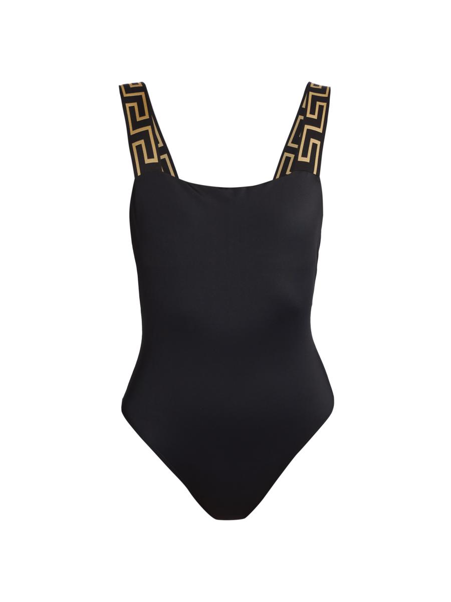 【送料&関税込】Versace Greca Border Swimsuit Bottoms Greca Border Bikini Bottoms Black | VERSACE CA