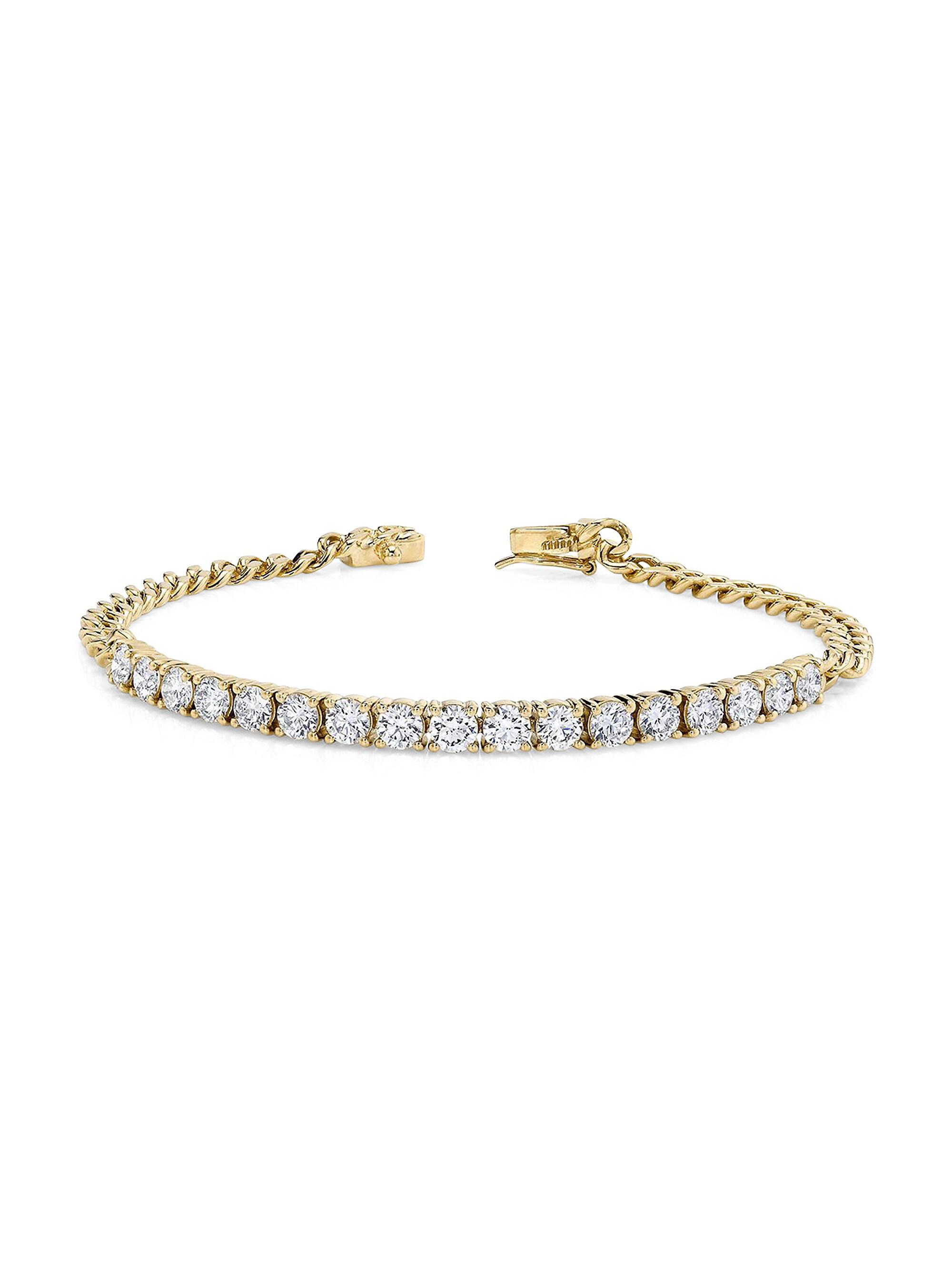 Anita Ko Women's 18K Yellow Gold & Diamond Cuban-Link Bracelet - Gold