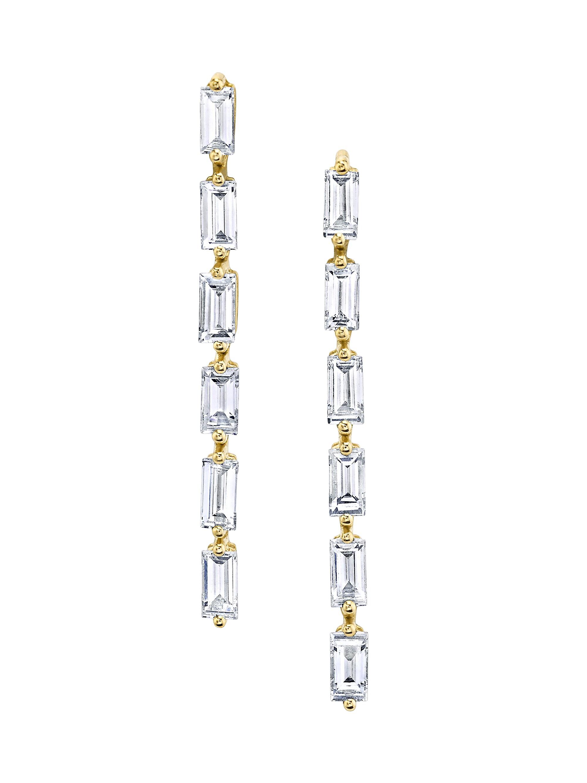 Anita Ko Women's 18K Yellow Gold & Diamond Baguette Short Drop Earrings - Gold