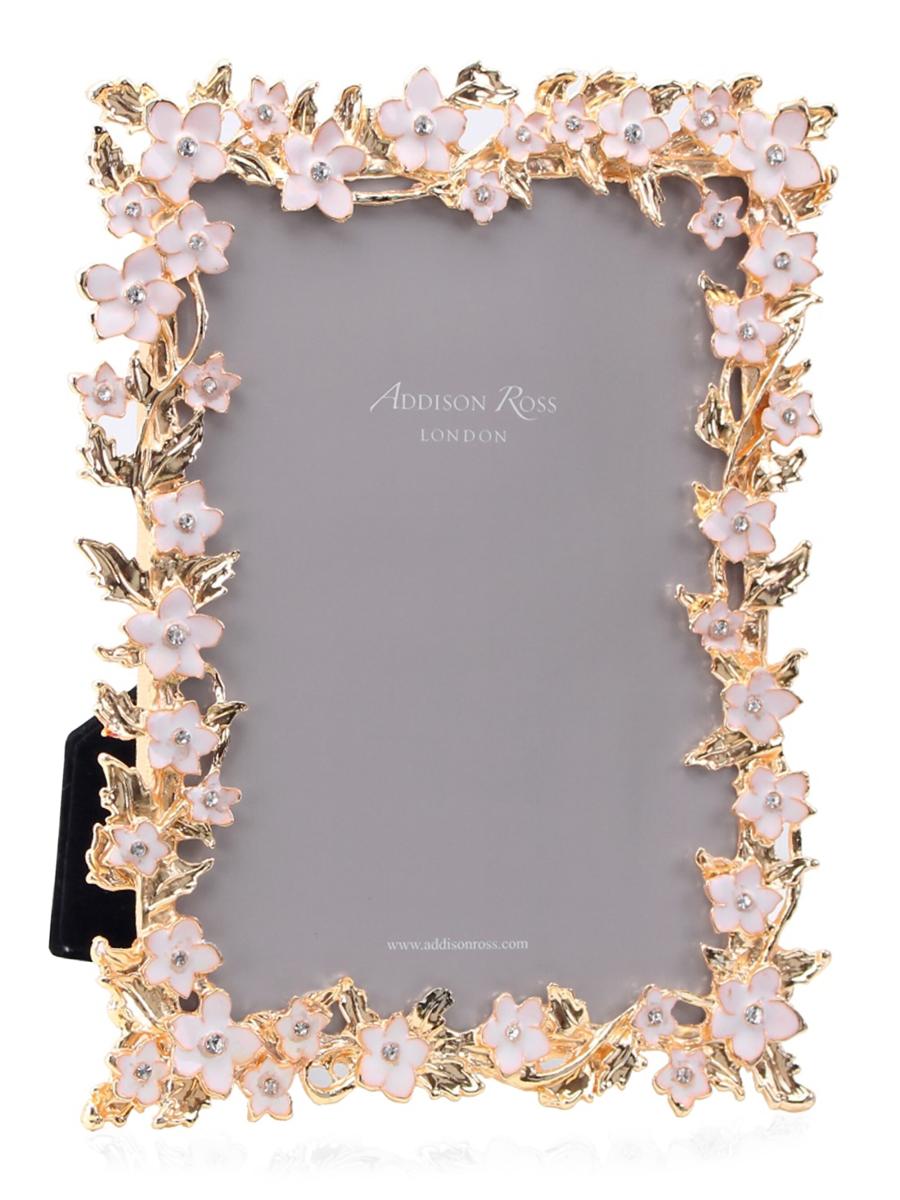 Shop Addison Ross Gold Leaf White Flower Picture Frame | Saks Fifth Avenue