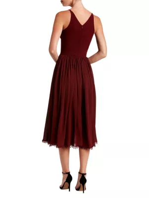 Shop Dress The Population Alicia Chiffon Fit & Flare Dress | Saks Fifth  Avenue