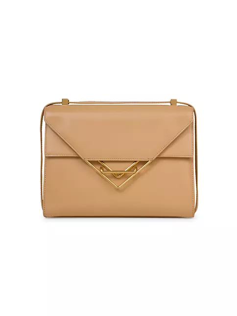 Marc by Marc Jacobs Women's Leather Clutch Purse Bag Gold Metal Clasp