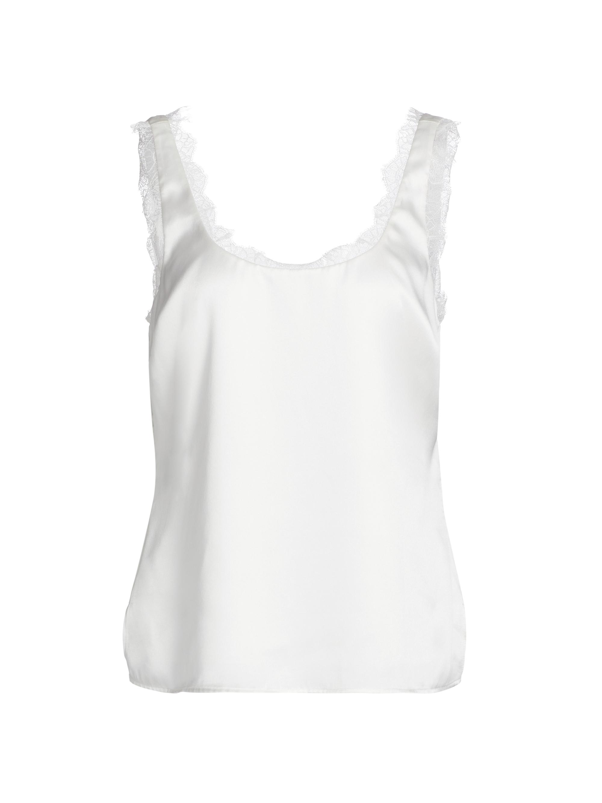 Cami NYC Women's Britney Silk Tank Top - White