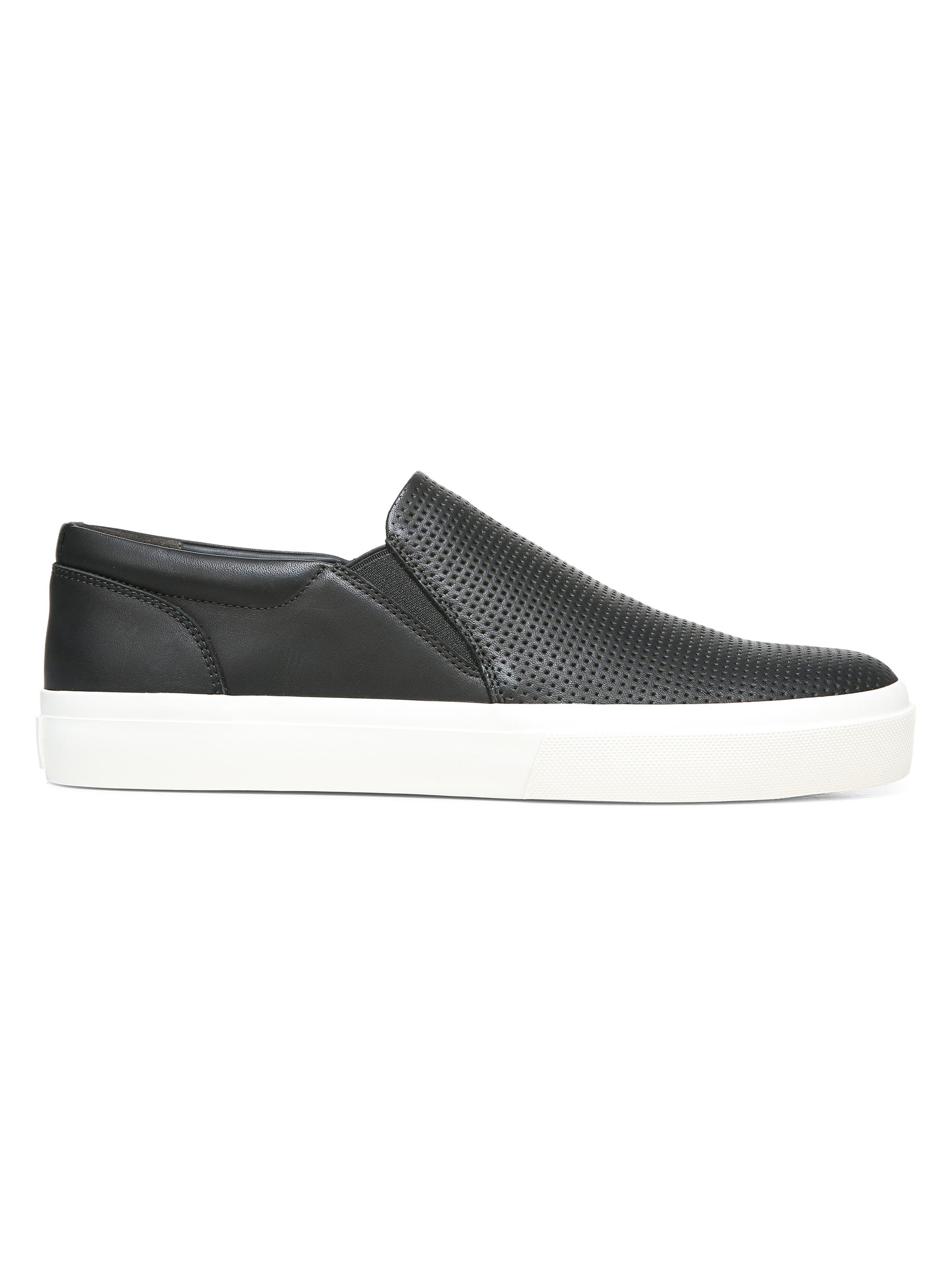Vince Men's Fletcher Leather Slip-On Sneakers - Black