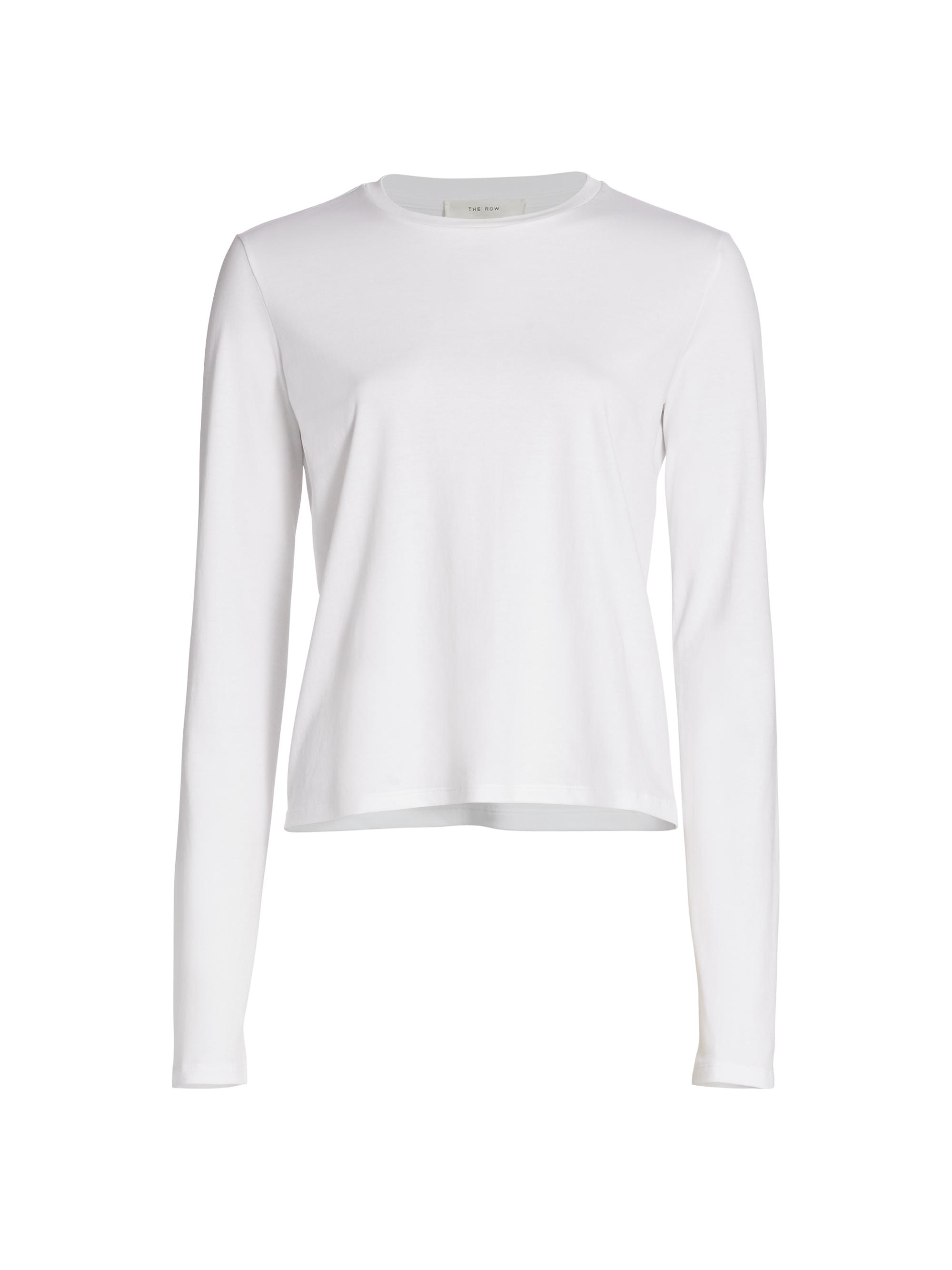 The Row Women's Sherman Long-Sleeve T-Shirt - Bright White