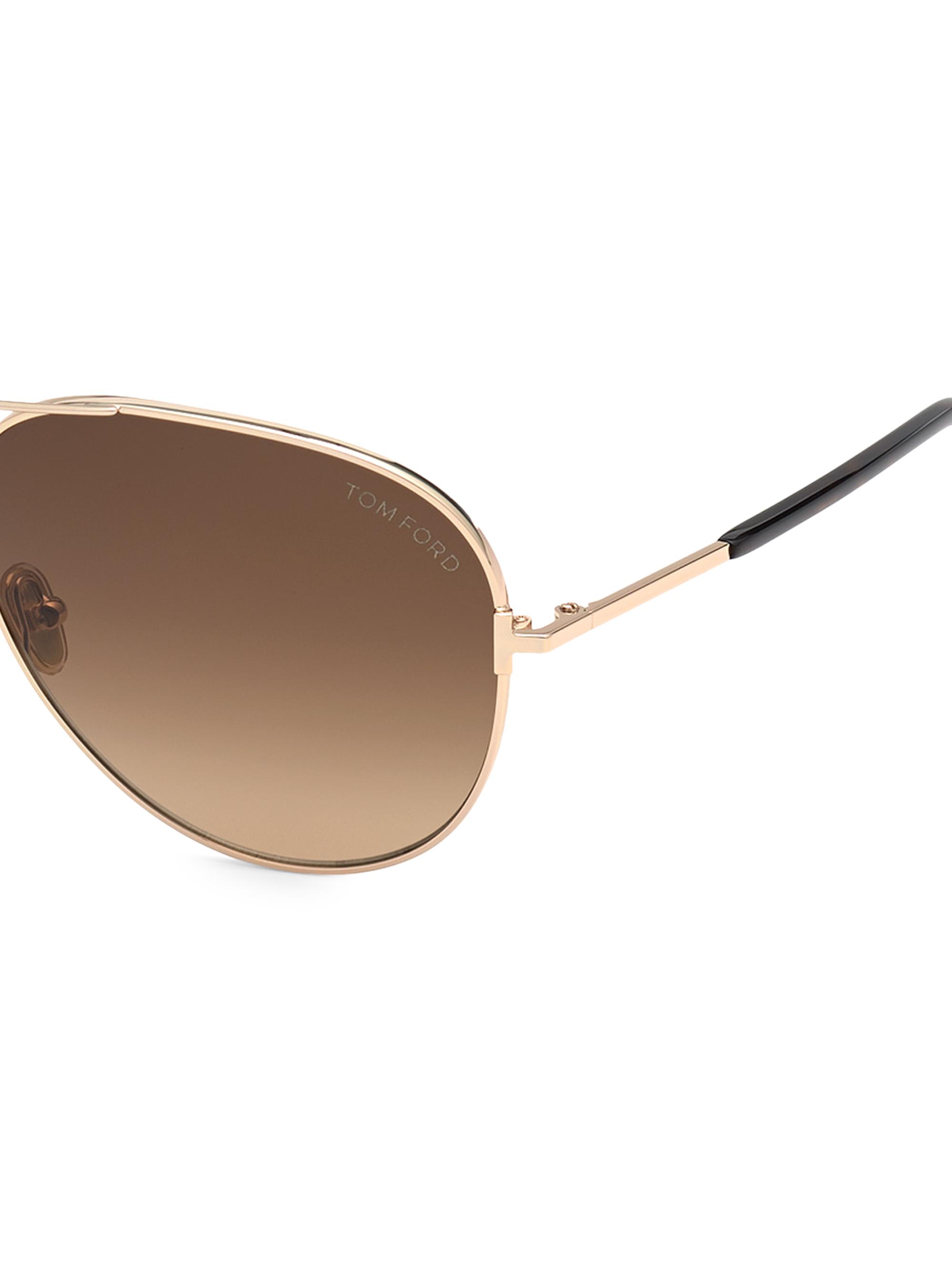 Shop TOM FORD Clark 61MM Aviator Sunglasses | Saks Fifth Avenue