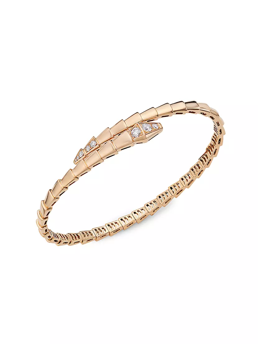 Bvlgari Women's Serpenti Viper 18K Rose Gold Bracelet