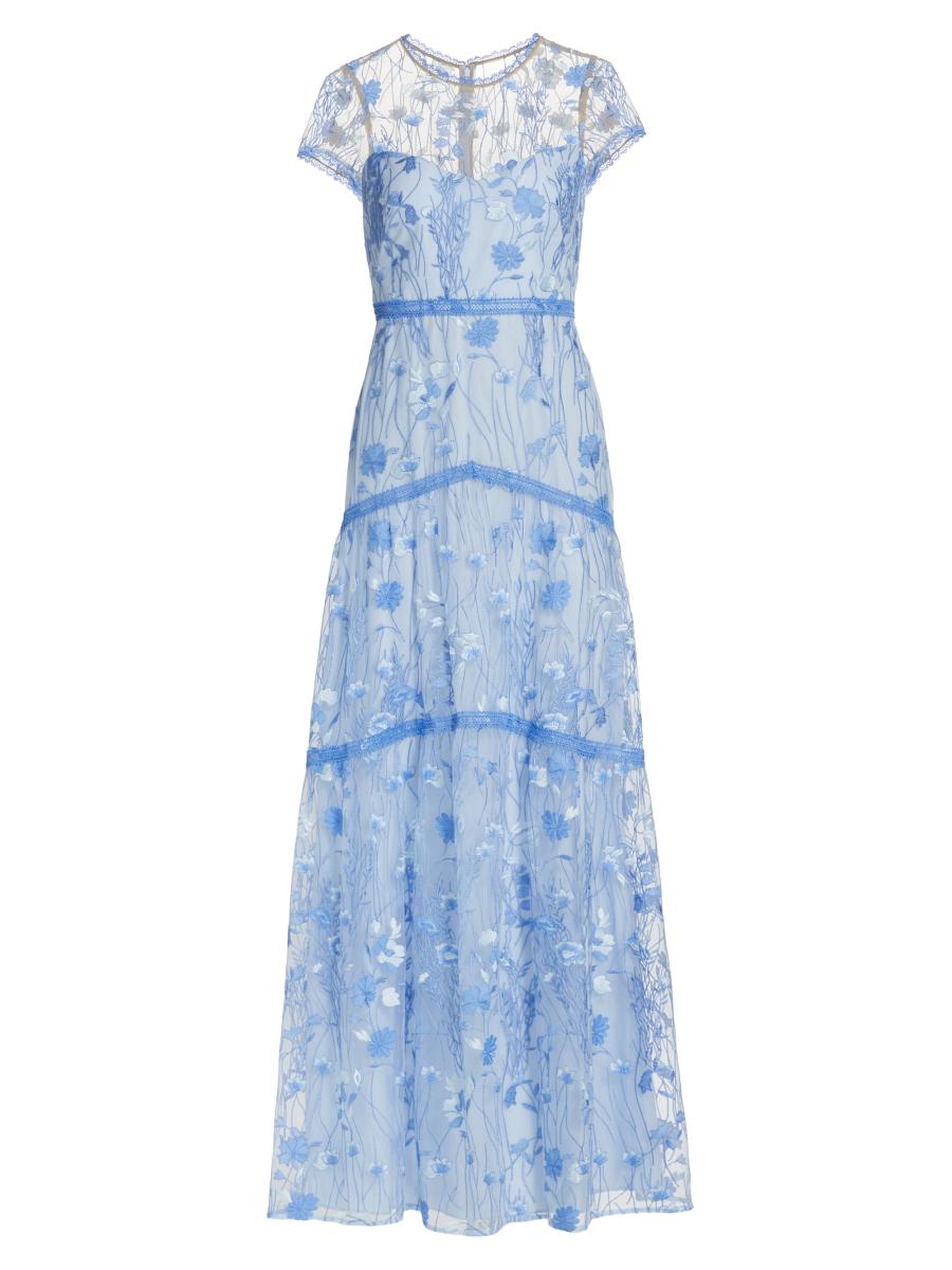 metallic dress sheer METALLIC PANELED DRESS 8