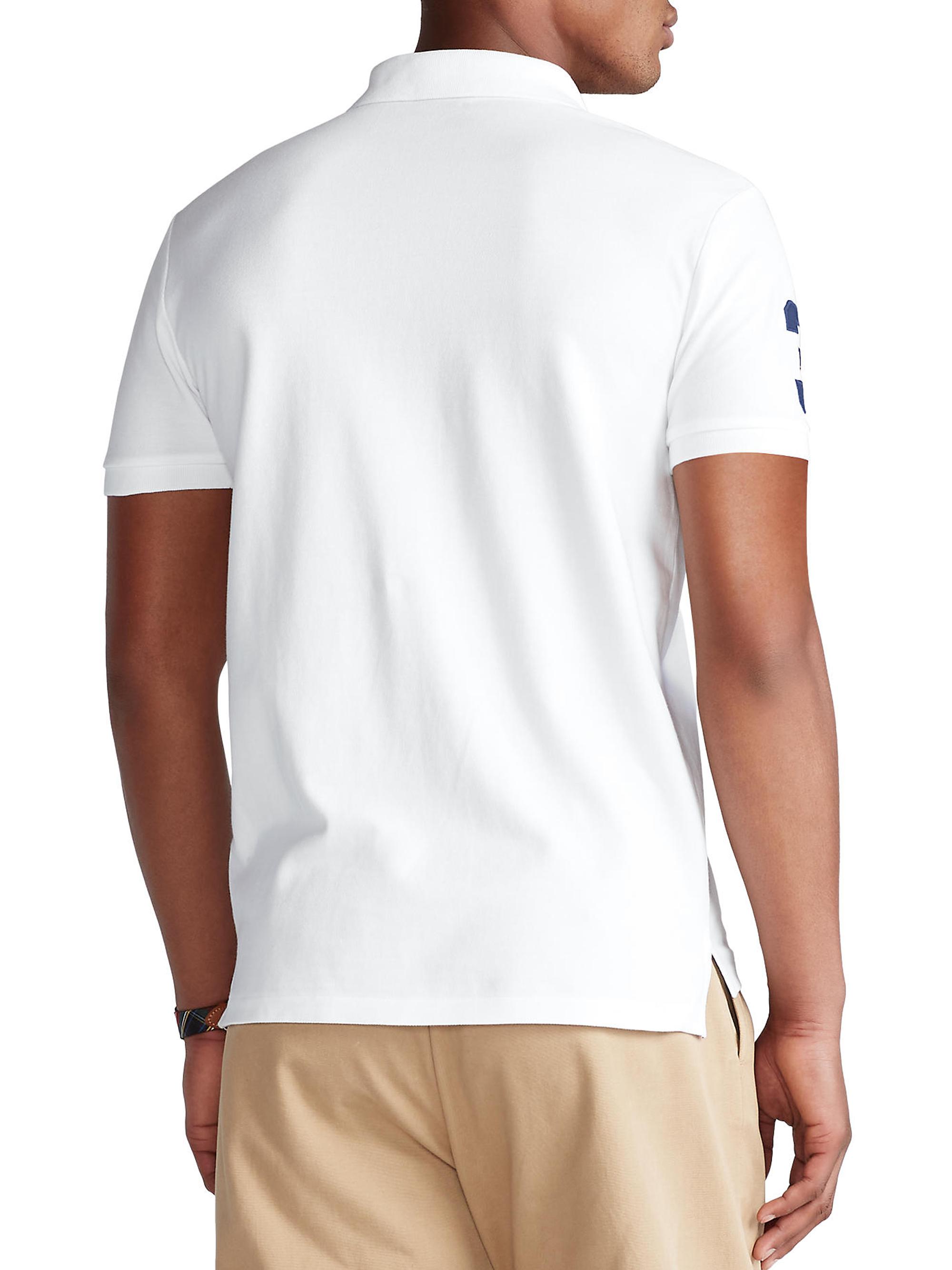 Polo Ralph Lauren Basic Mesh Triple-Pony Polo | Saks Fifth Avenue