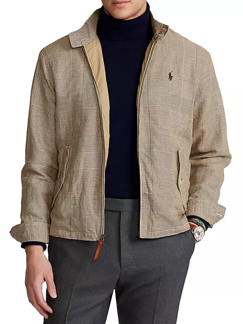 Shop Polo Ralph Lauren Linen-Blend Zip-Up Jacket | Saks Fifth Avenue