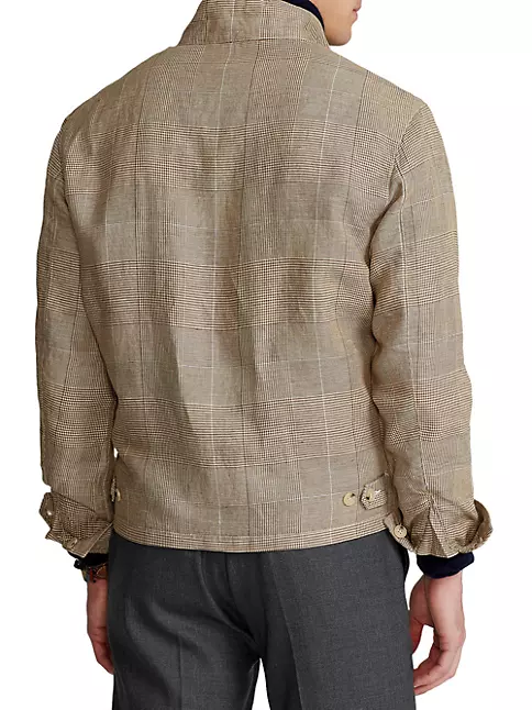 Shop Polo Ralph Lauren Linen-Blend Zip-Up Jacket | Saks Fifth Avenue
