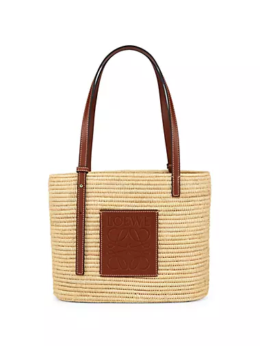 Loewe - Puzzle Tan Leather & Crochet Trim Medium Bag