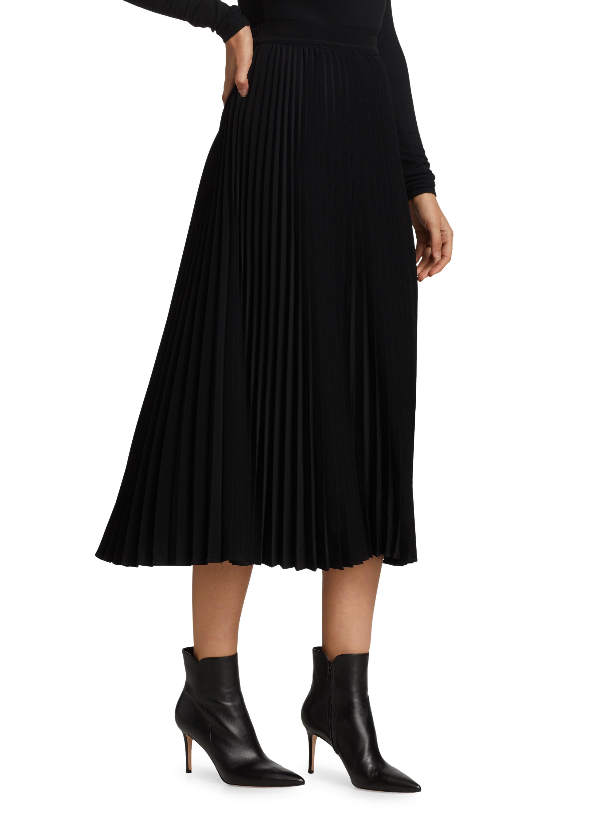 Co Essentials Elastic-Waist Pleated Skirt | Saks Fifth Avenue