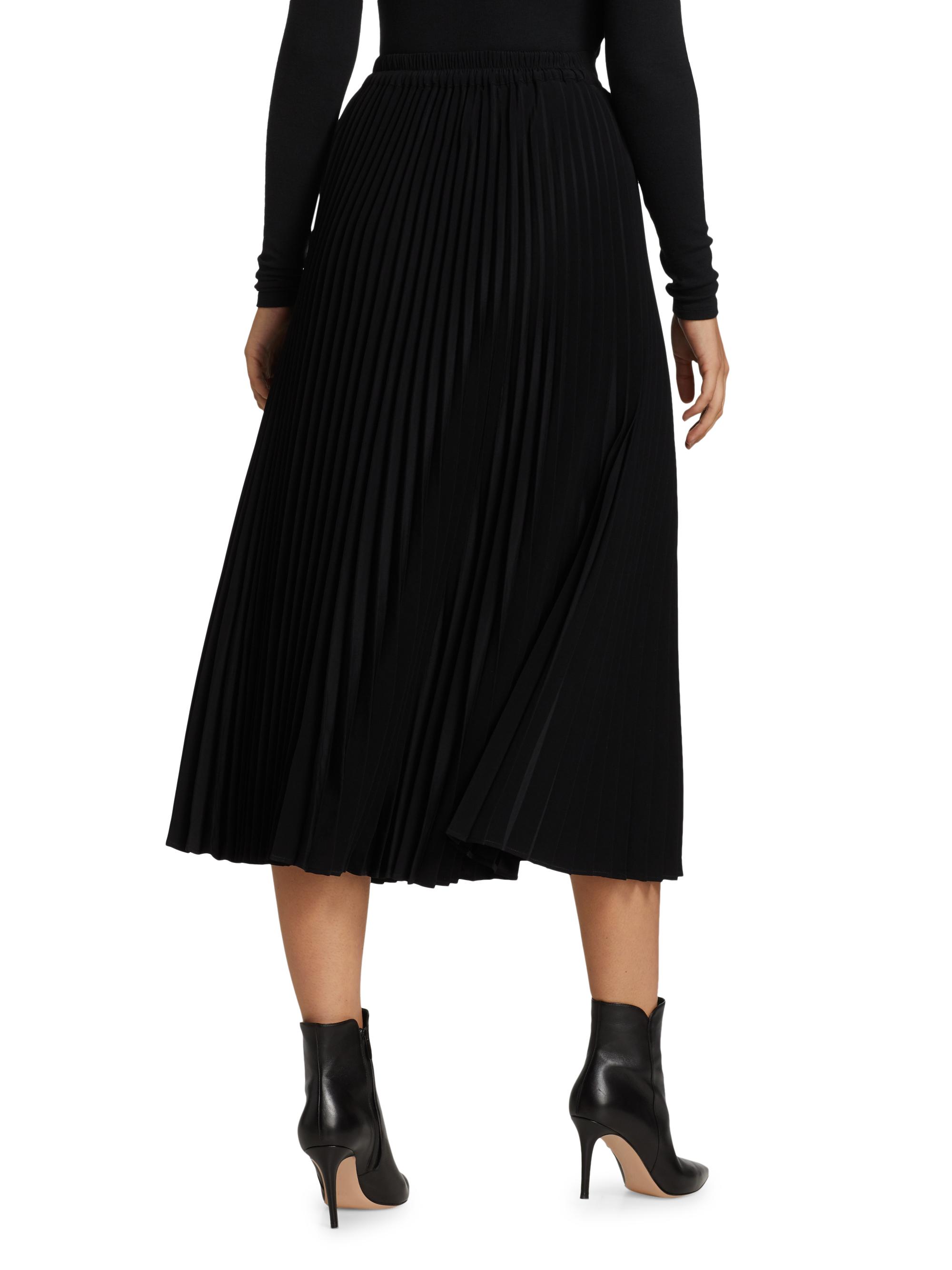 Co Essentials Elastic-Waist Pleated Skirt | Saks Fifth Avenue