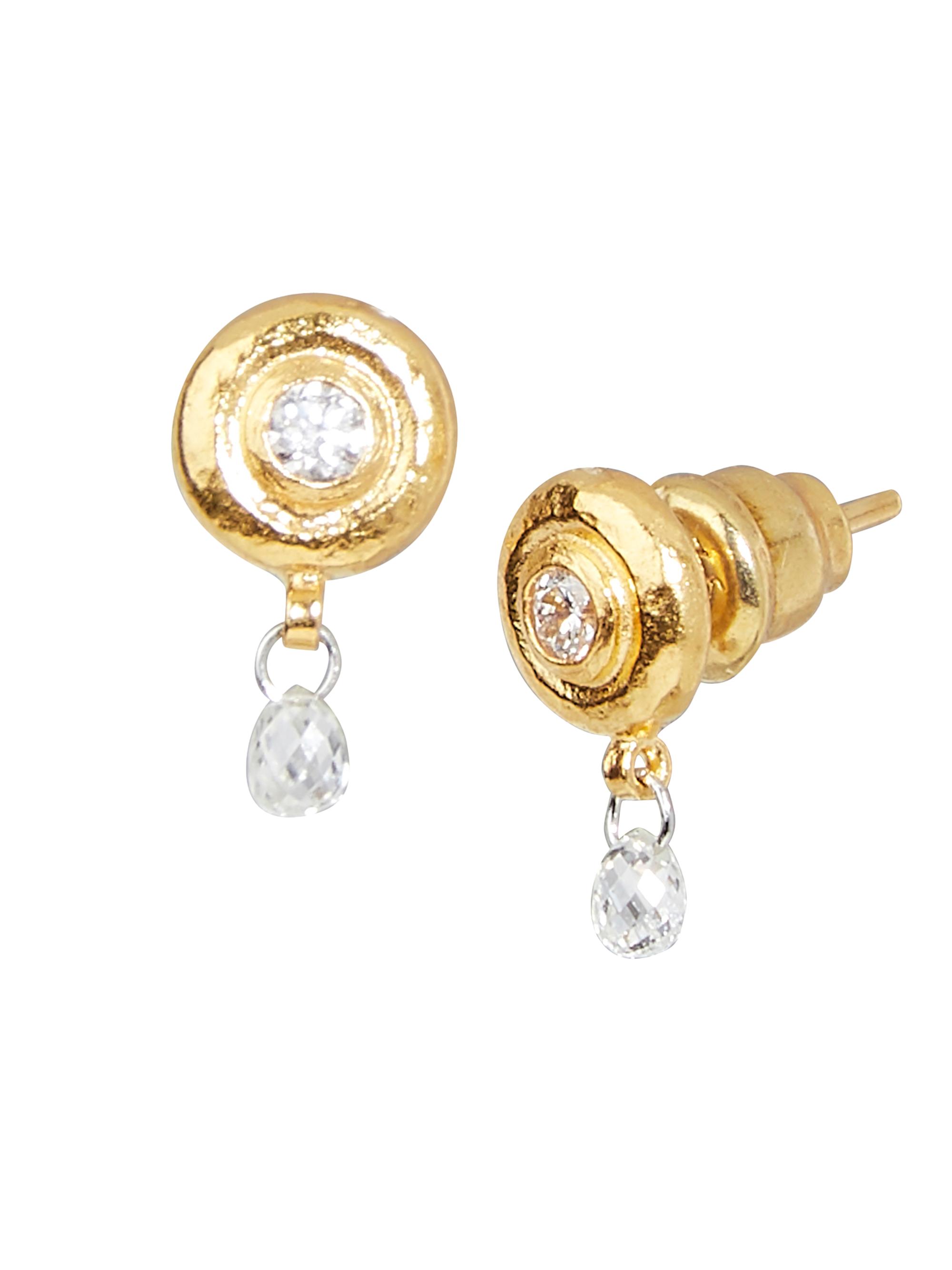 Gurhan Women's Droplet 24K Yellow Gold & Diamond Drop Stud Earrings - Yellow Gold