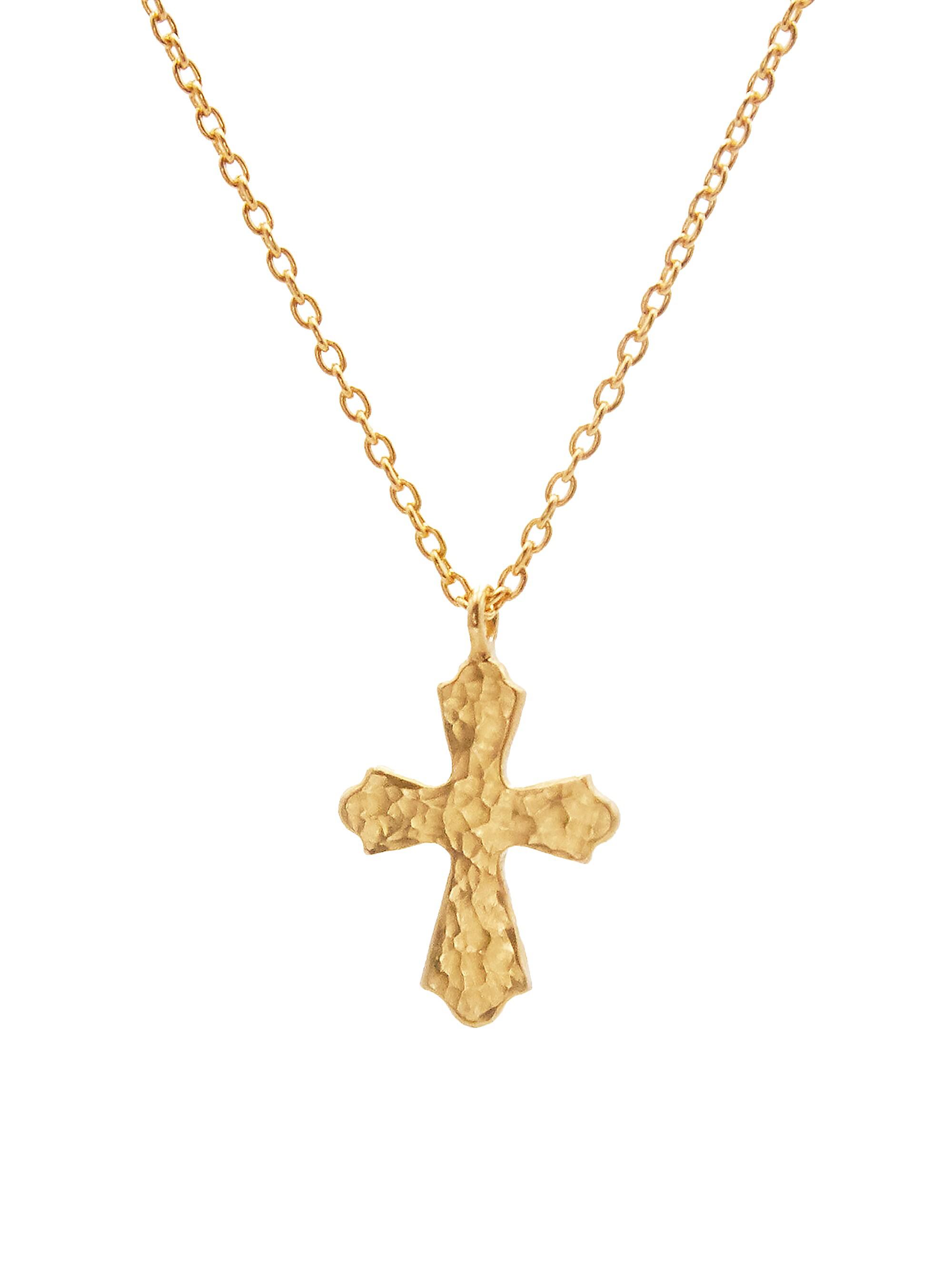Gurhan Women's Juju 22K & 24K Yellow Gold  Cross Pendant Necklace - Gold