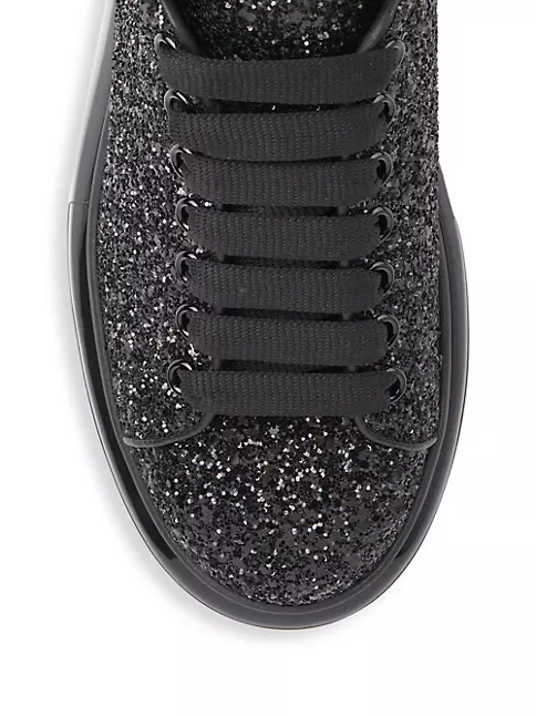 Women's Luxury Sneakers - Oversize Sneakers Alexander McQueen black glitter