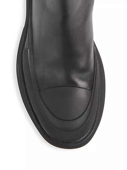 Alexander McQueen Men's Tread Slick Boots - Black - Size 12
