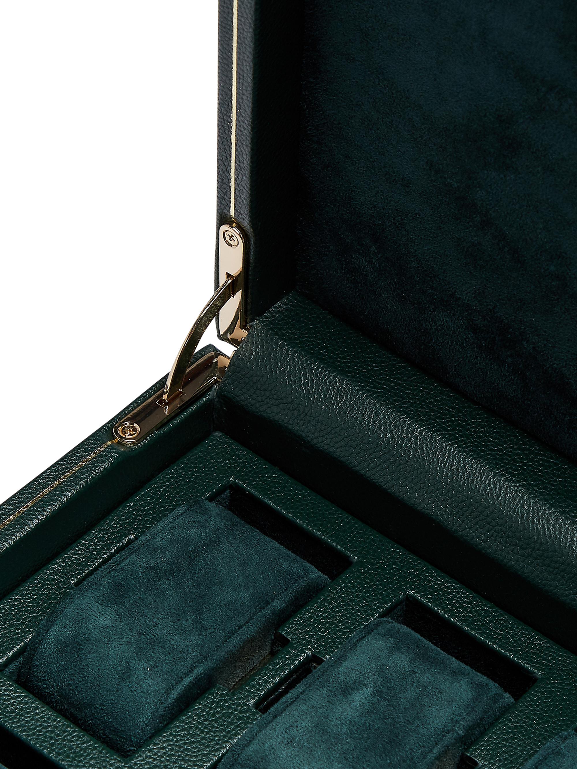 WOLF British Racing Green 10-Piece With Drawer Watch Box | Saks