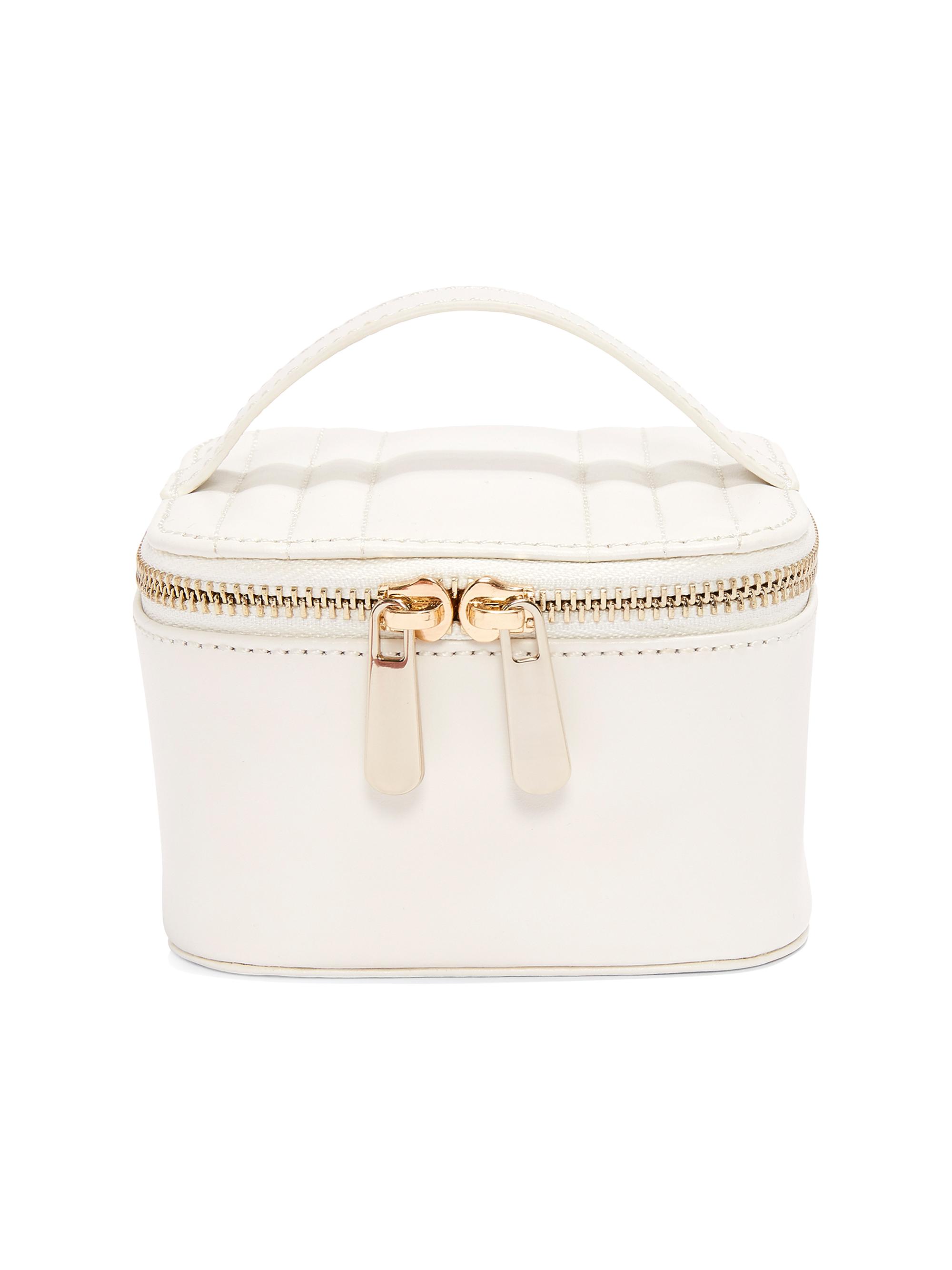 Wolf Maria Zip Jewelry Cube - White