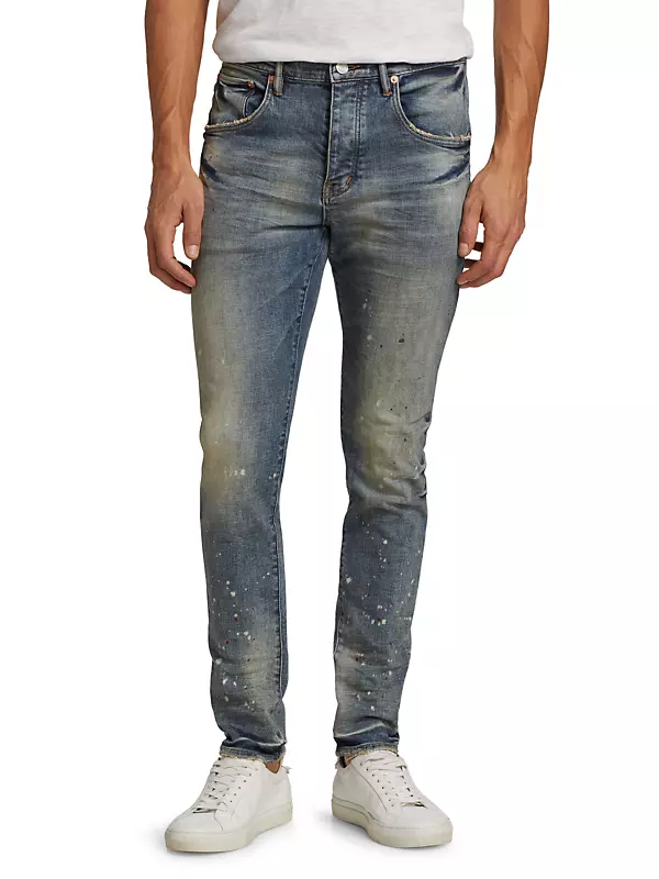 P002 Ripped Drop-Fit Slim Jeans