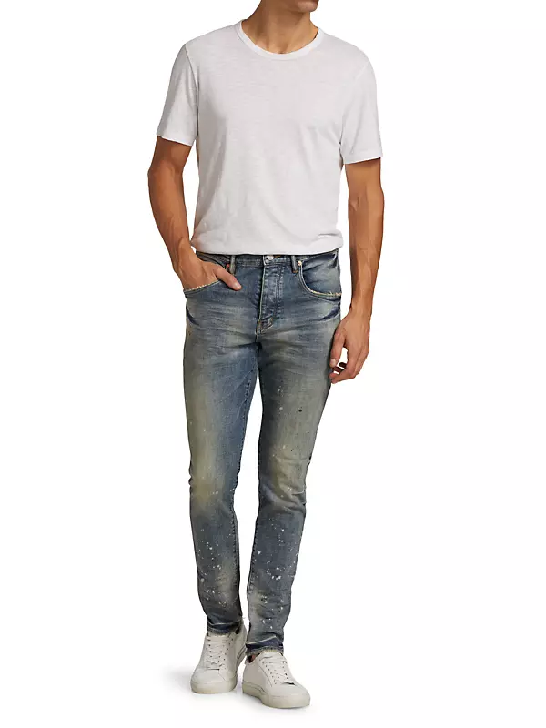 P002 Ripped Drop-Fit Slim Jeans
