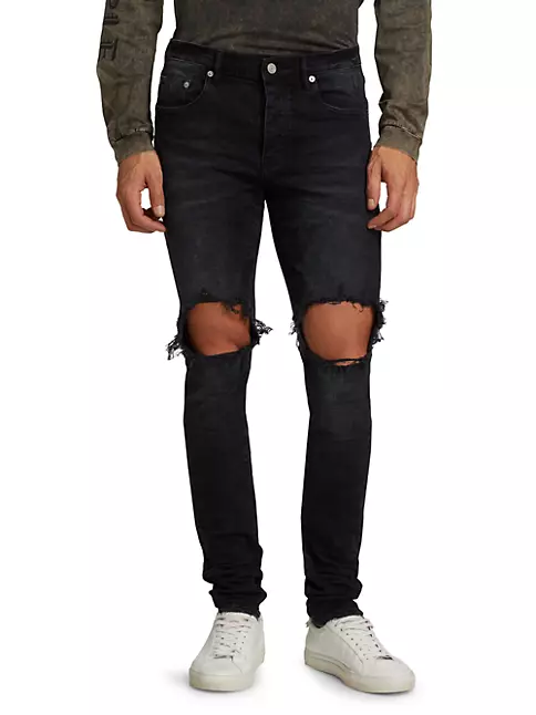 Outlook krøllet ide Shop Purple Brand P002 Blowout Knees Distressed Jeans | Saks Fifth Avenue