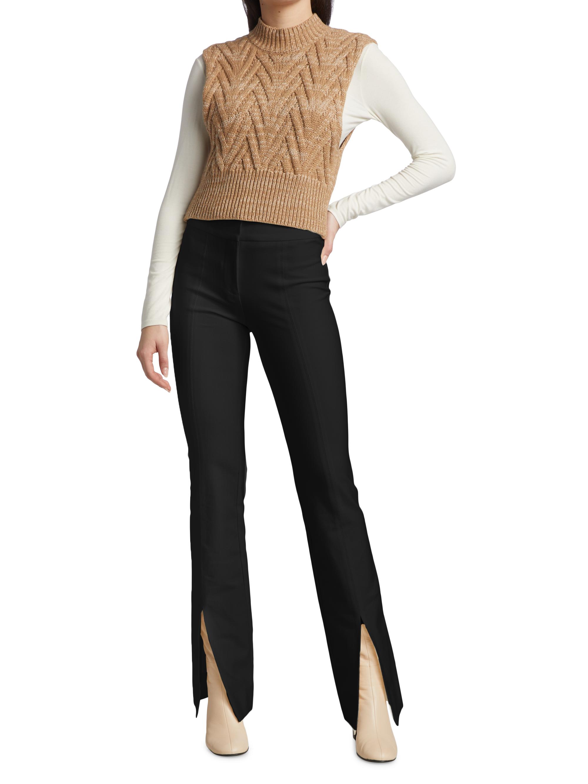 Derek Lam 10 Crosby Maeve Slit-Hem Flare Trousers | Saks Fifth Avenue