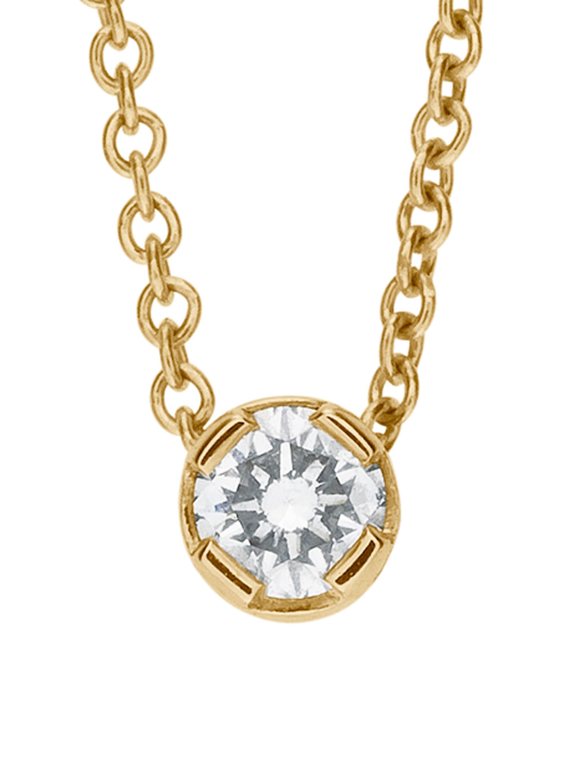 Sophie Bille Brahe Women's Classic Collection Diamant Simple 18K Yellow Gold & Diamond Pendant Necklace - Gold