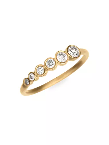 Classic Collection 18K Yellow Gold & Diamond Pleine De Lune Grand Ring