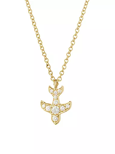 Petite Paloma 18K Yellow Gold & Diamond Petite Matisse Pendant Necklace