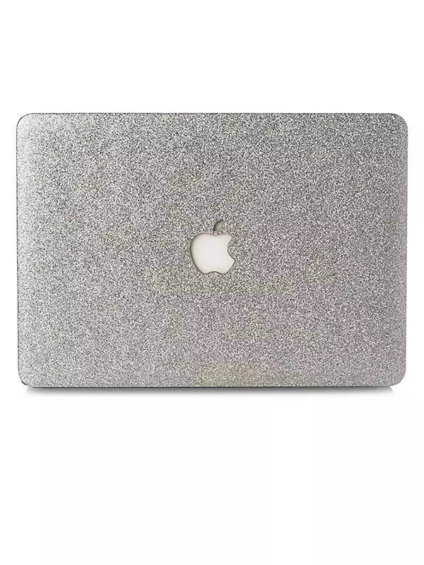 Chic Geeks Glitter MacBook Case - Silver