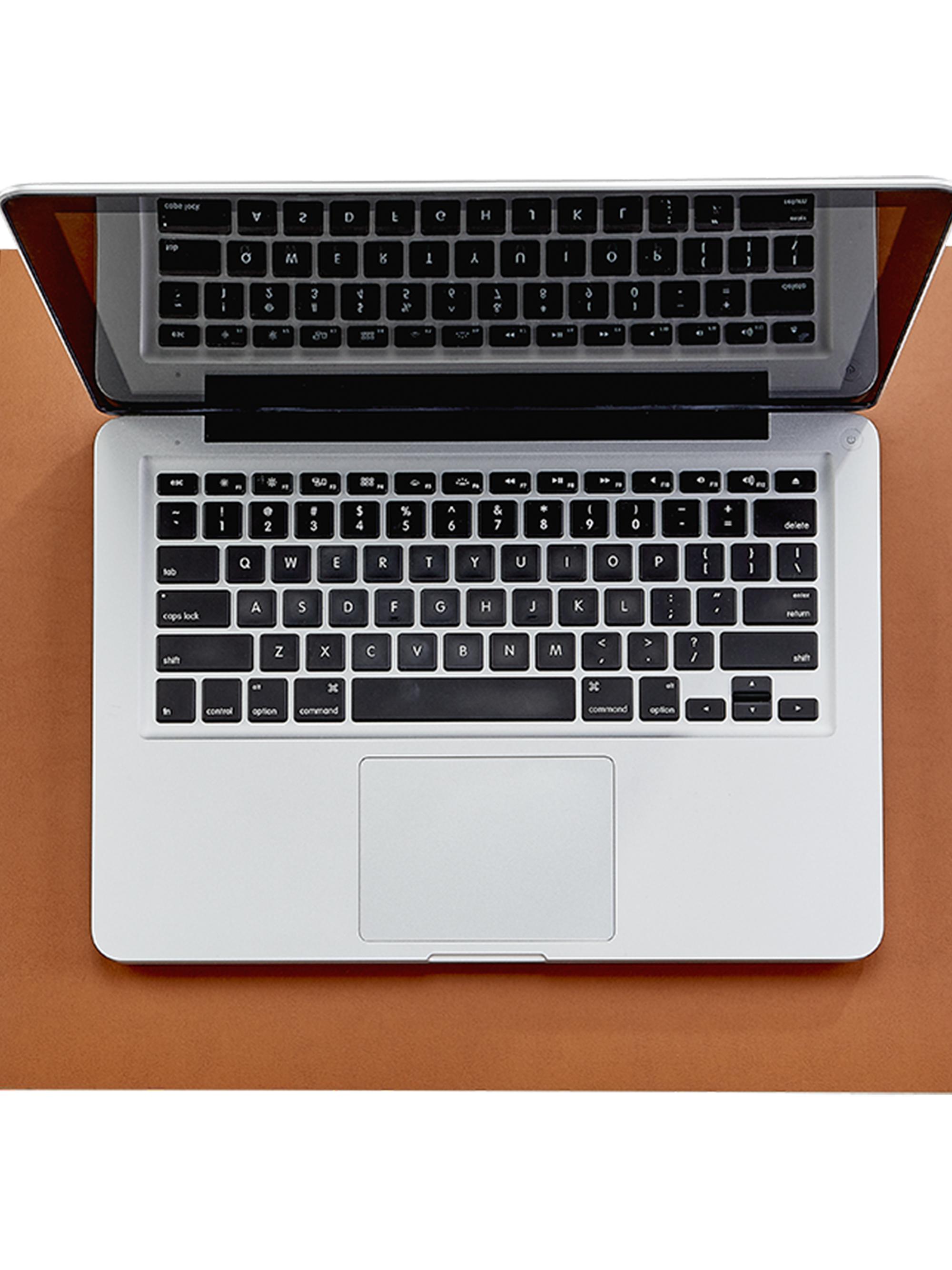 Graphic Image Leather Desk Mat - Navy Tan