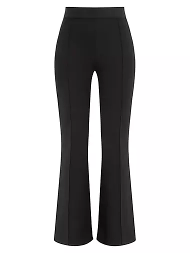 Jen 7 Black Velvet Wide Leg Dress Casual Pants Trousers Women Size 12 -  beyond exchange