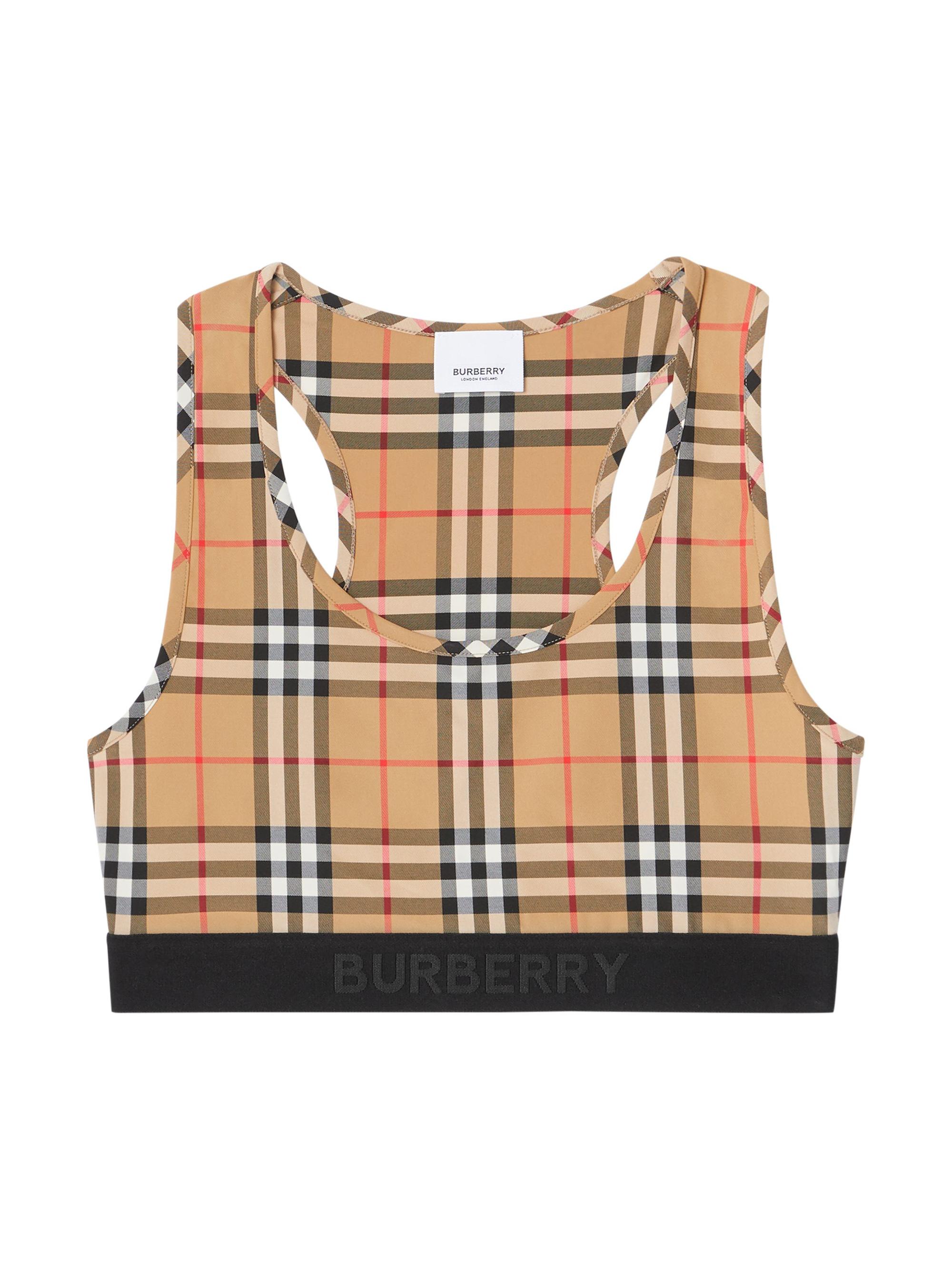 Burberry Check Sports Bra | Saks Fifth Avenue