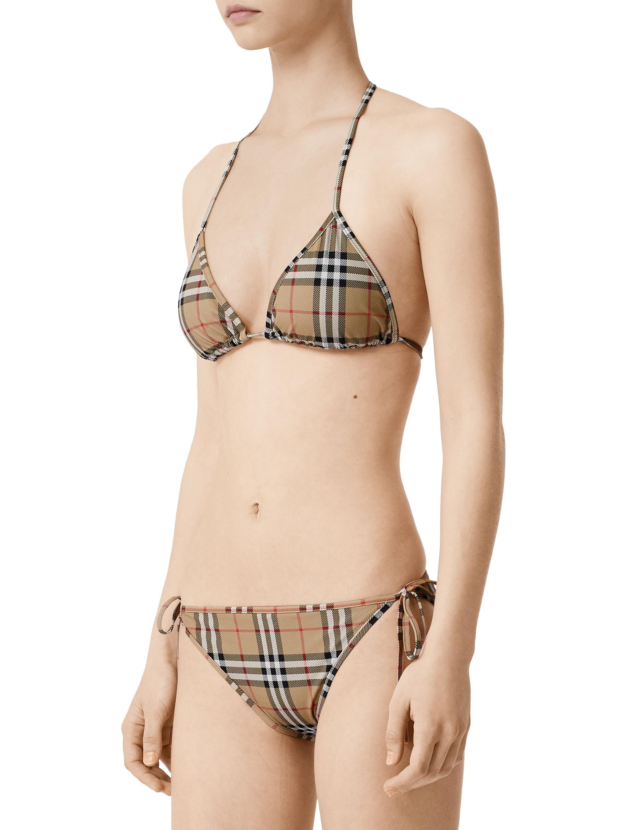 Burberry Archive Check Bikini Set | Saks Fifth Avenue