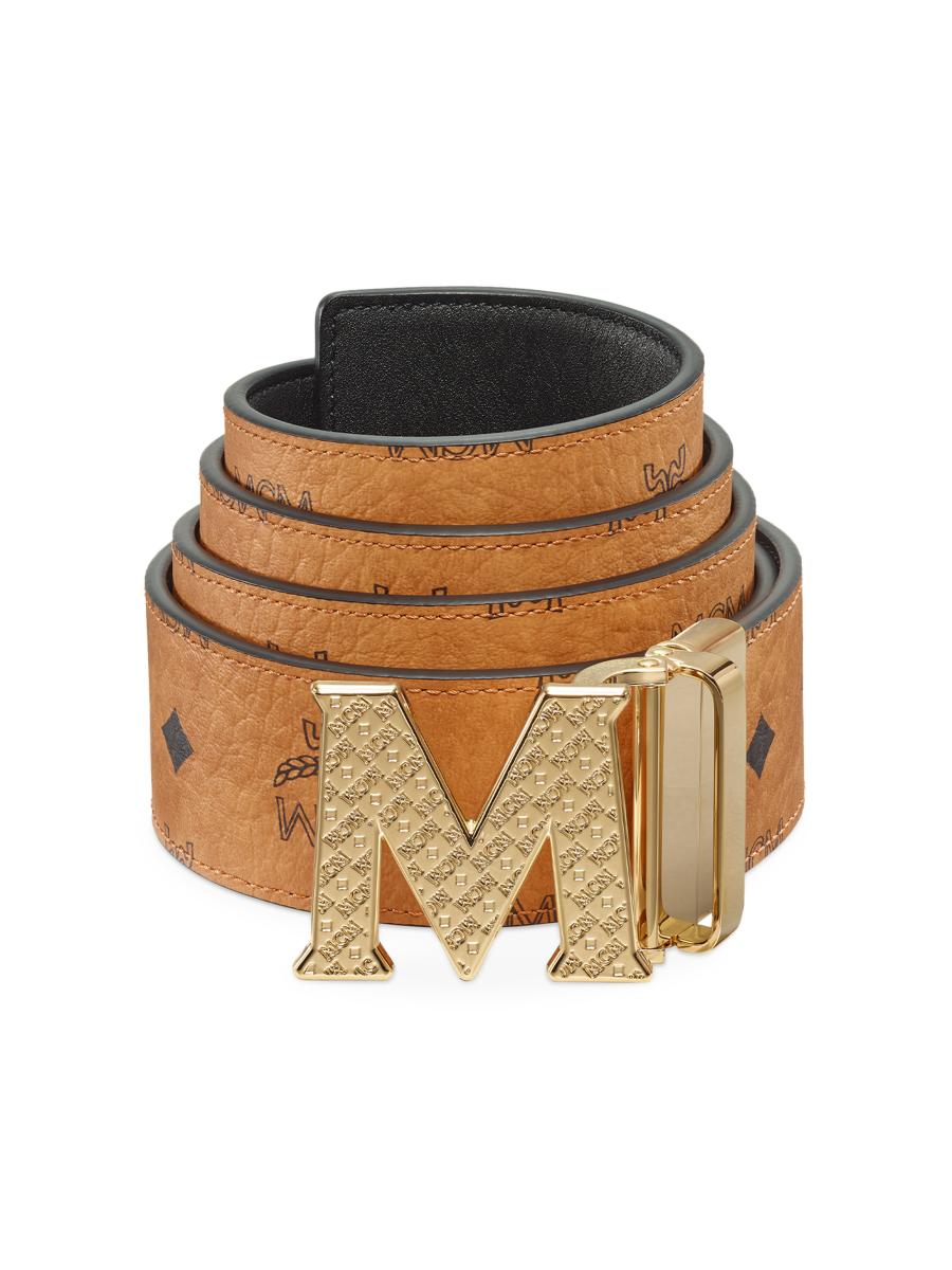 MCM Claus Reversible Logo Engraved Belt | Saks Fifth Avenue