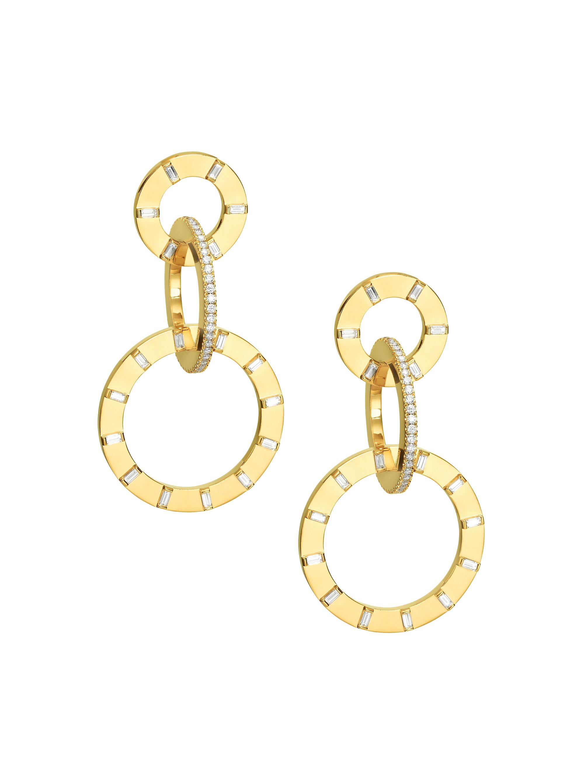 Cadar Women's Light 18K Yellow Gold & Diamond Drop Earrings - Gold