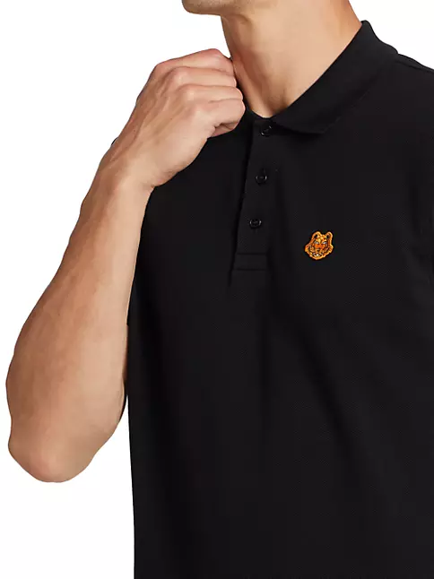 KENZO casual tiger shirt men tight button-down collar luxury