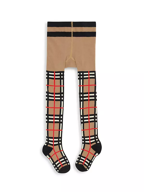 Shop Burberry Little Girl's & Girl's Vintage Check Tights