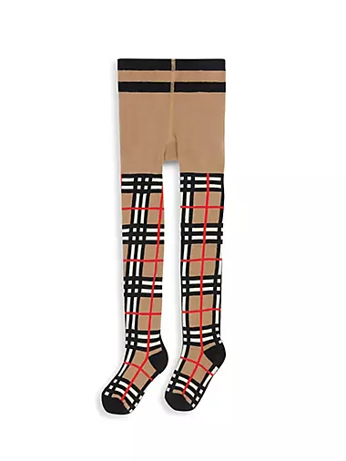 Little Girl's & Girl's Vintage Check Tights