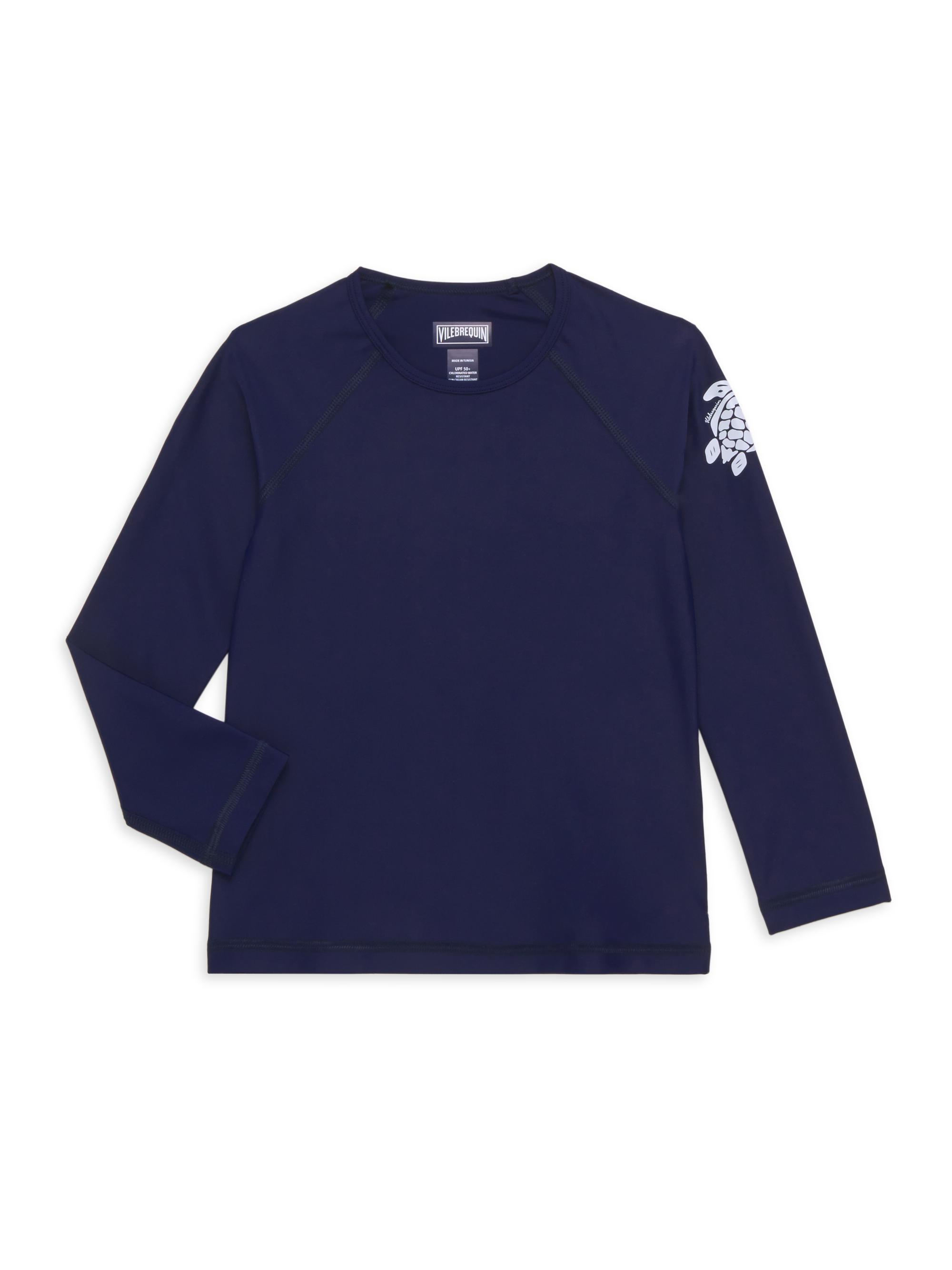 Vilebrequin Little Boy's & Boy's Turtle Rashguard - Blue Marine